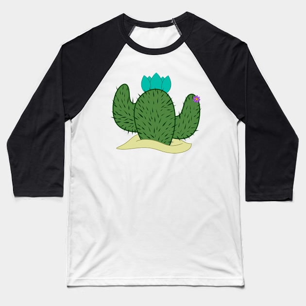 Cute Cacti Baseball T-Shirt by Xinoni